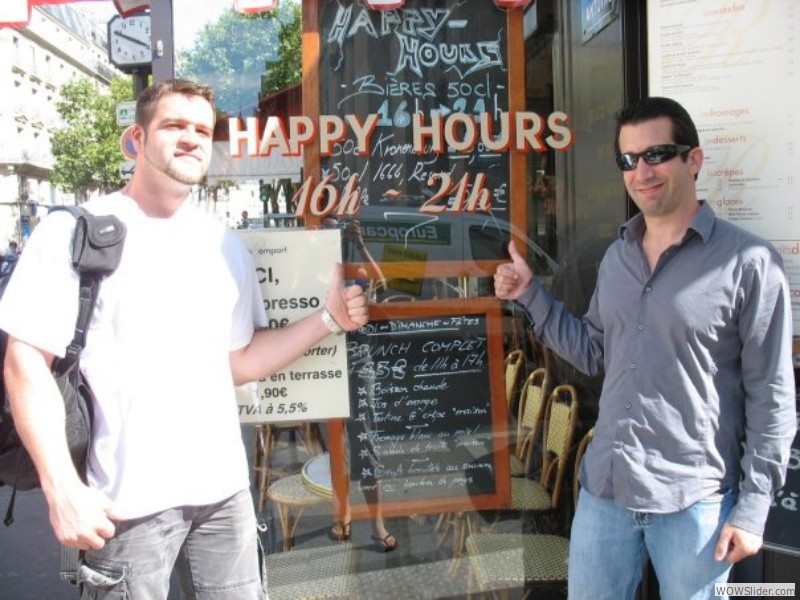 Finding a happy hour in France